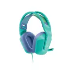 AUDÍFONOS DE DIADEMA GAMING DE COLOR MENTA LOGITECH DE CABLE CON MICRÓFONO PLUG-AND-PLAY G335